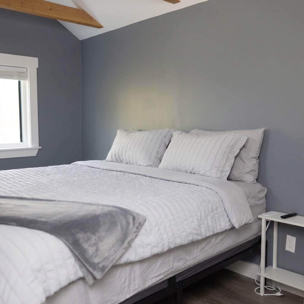 Stunning master bedroom setup